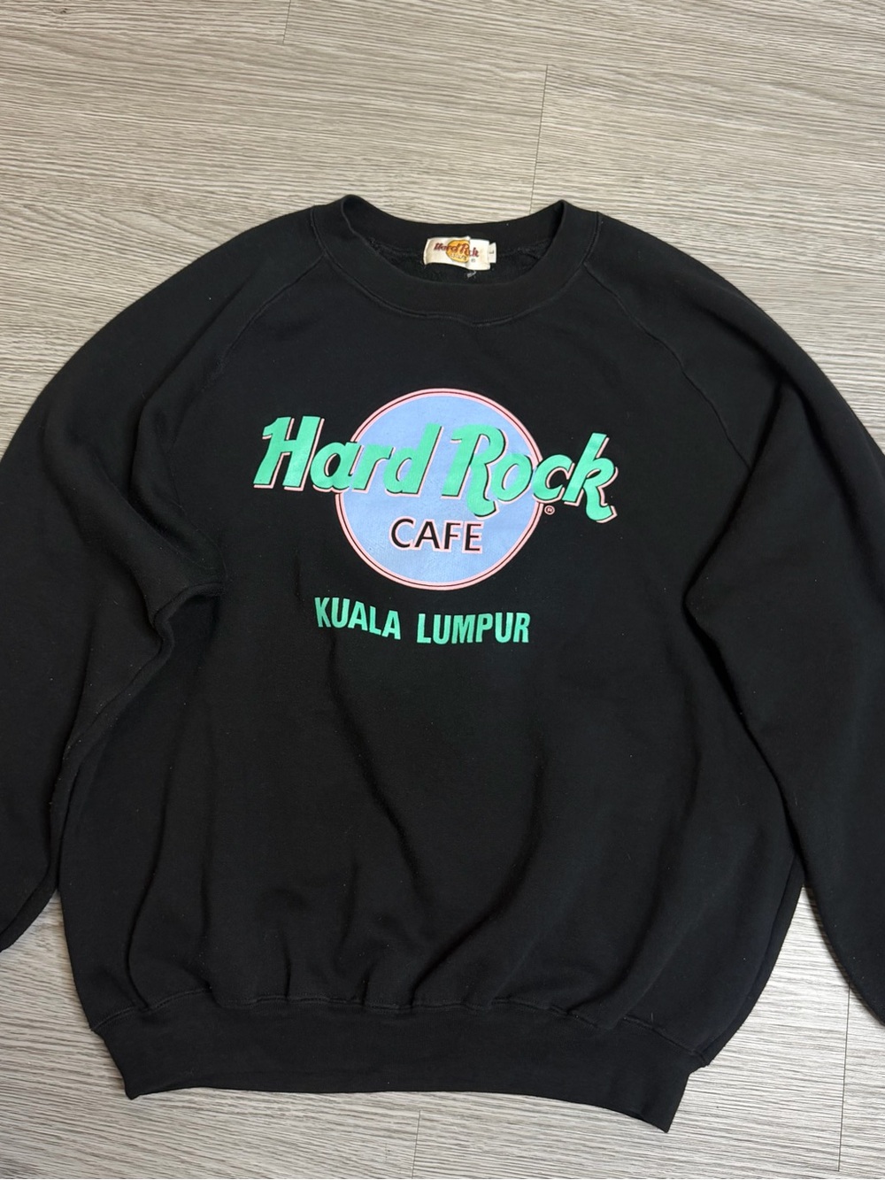 Vintage 90s Hard Rock Cafe Kuala Lumpur Crewneck Sweatshirt Size Large